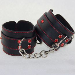 Black And Red Leather Bracelet