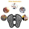 EMS Foot Massager Electric Foot Acupressure Mat USB Rechargeable Feet Circulation Massage Pad Acupuncture Points Stimulator Relaxation Tool