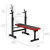 Adjustable Weight Bench with 330 Lbs. Black/Red