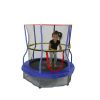 Trampolines 55-Inch Bounce-N-Learn Trampoline, with Enclosure and Sound, Blue