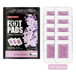 Plant Foot Patch Dehumidification Improve Sleep Relieve Stress Body Foot Massage Nursing Adhesive Bandage (Option: Lavender Flavor 10pcs Per Bag)