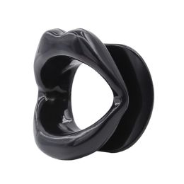 Silicone Mouth Stopper For Oral Sex (Color: Black)