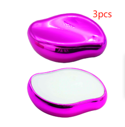 Crystal Physical Hair Eraser Painless Safe Epilator Easy Cleaning Reusable Body Beauty Depilation Tool (Option: Metallic rose-3PCS)