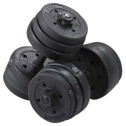 Adjustable Dumbbell Set for Home and Gym Exercise, Black, (size: 44)