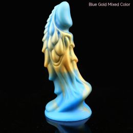 Mixed Color Silicone Toys For Men And Women (Option: Blue and gold mixed colors)